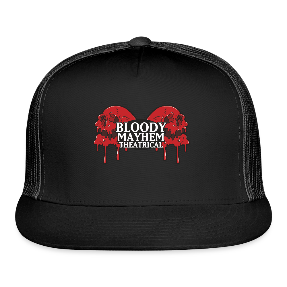Bloody Mayhem Theatrical Logo Trucker Hat - black/black
