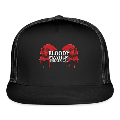 Bloody Mayhem Theatrical Logo Trucker Hat - black/black