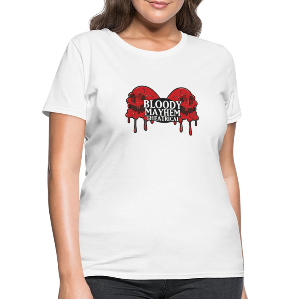 Bloody Mayhem Theatrical Logo Femme T-Shirt - white
