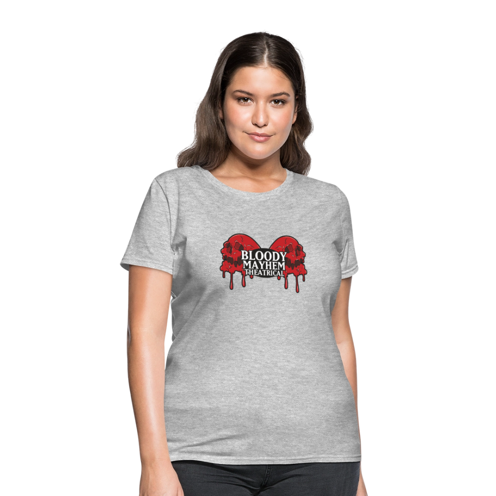 Bloody Mayhem Theatrical Logo Femme T-Shirt - heather gray