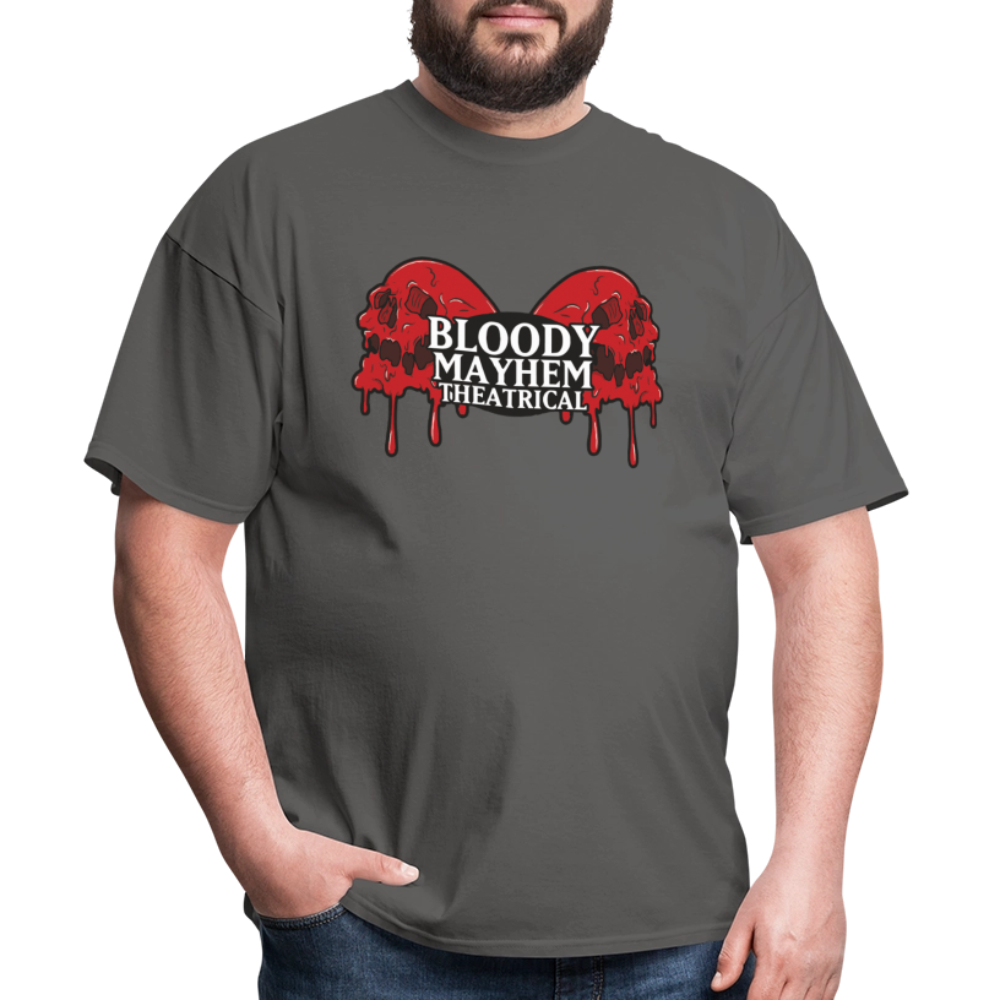 Bloody Mayhem Theatrical Logo Unisex T-Shirt - charcoal