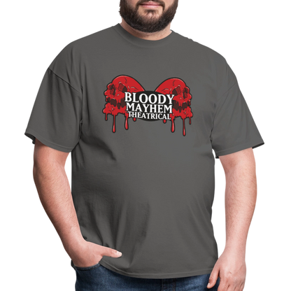 Bloody Mayhem Theatrical Logo Unisex T-Shirt - charcoal