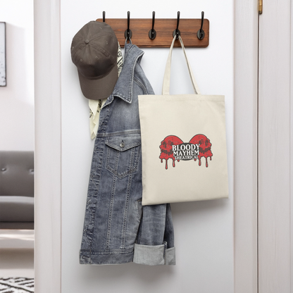 Bloody Mayhem Theatrical Logo Tote Bag - natural