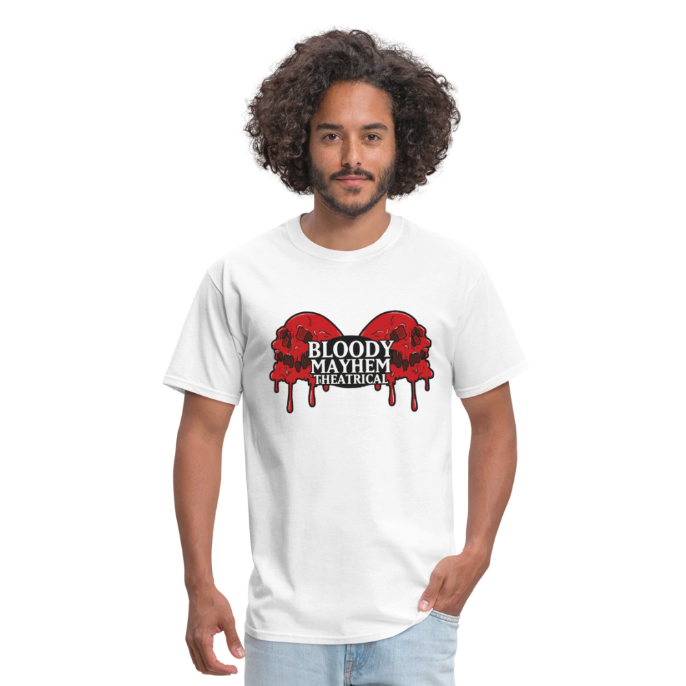 Bloody Mayhem Theatrical Logo Unisex T-Shirt - white