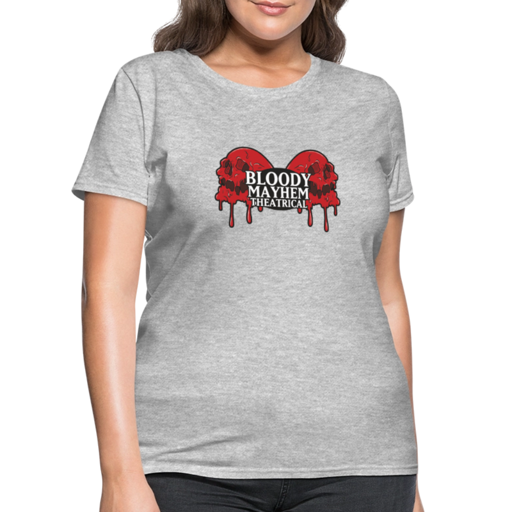 Bloody Mayhem Theatrical Logo Femme T-Shirt - heather gray