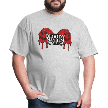 Bloody Mayhem Theatrical Logo Unisex T-Shirt - heather gray