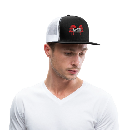 Bloody Mayhem Theatrical Logo Trucker Hat - black/white