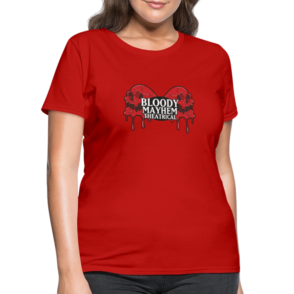 Bloody Mayhem Theatrical Logo Femme T-Shirt - red