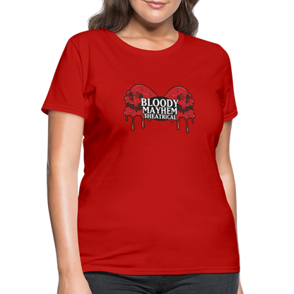 Bloody Mayhem Theatrical Logo Femme T-Shirt - red