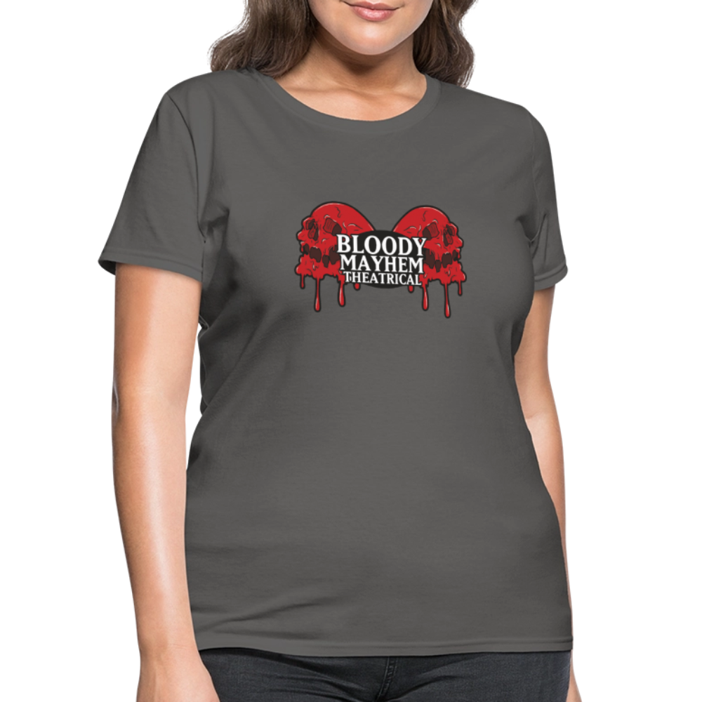 Bloody Mayhem Theatrical Logo Femme T-Shirt - charcoal