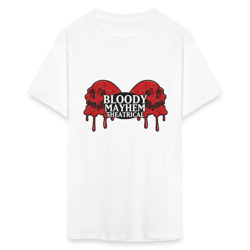 Bloody Mayhem Theatrical Logo Unisex T-Shirt - white