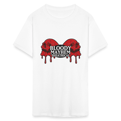 Bloody Mayhem Theatrical Logo Unisex T-Shirt - white