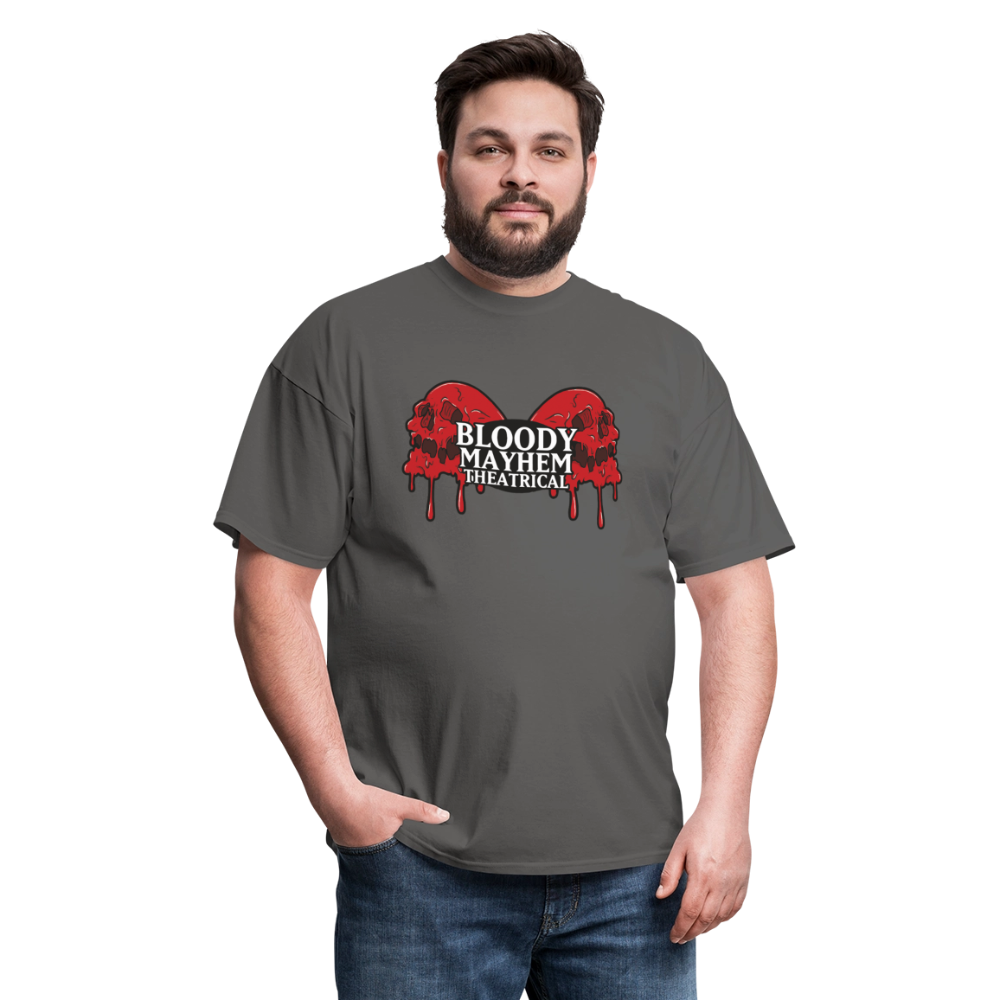 Bloody Mayhem Theatrical Logo Unisex T-Shirt - charcoal