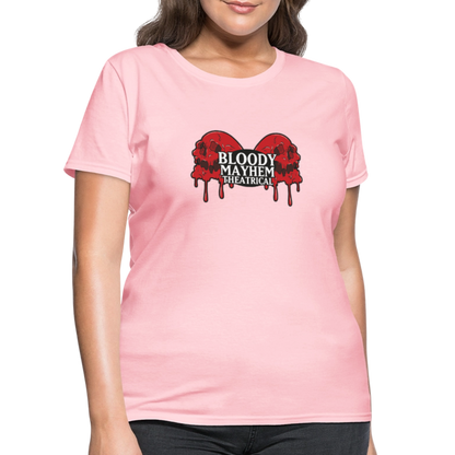 Bloody Mayhem Theatrical Logo Femme T-Shirt - pink