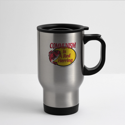 CLUE Red Herring Travel Mug - silver