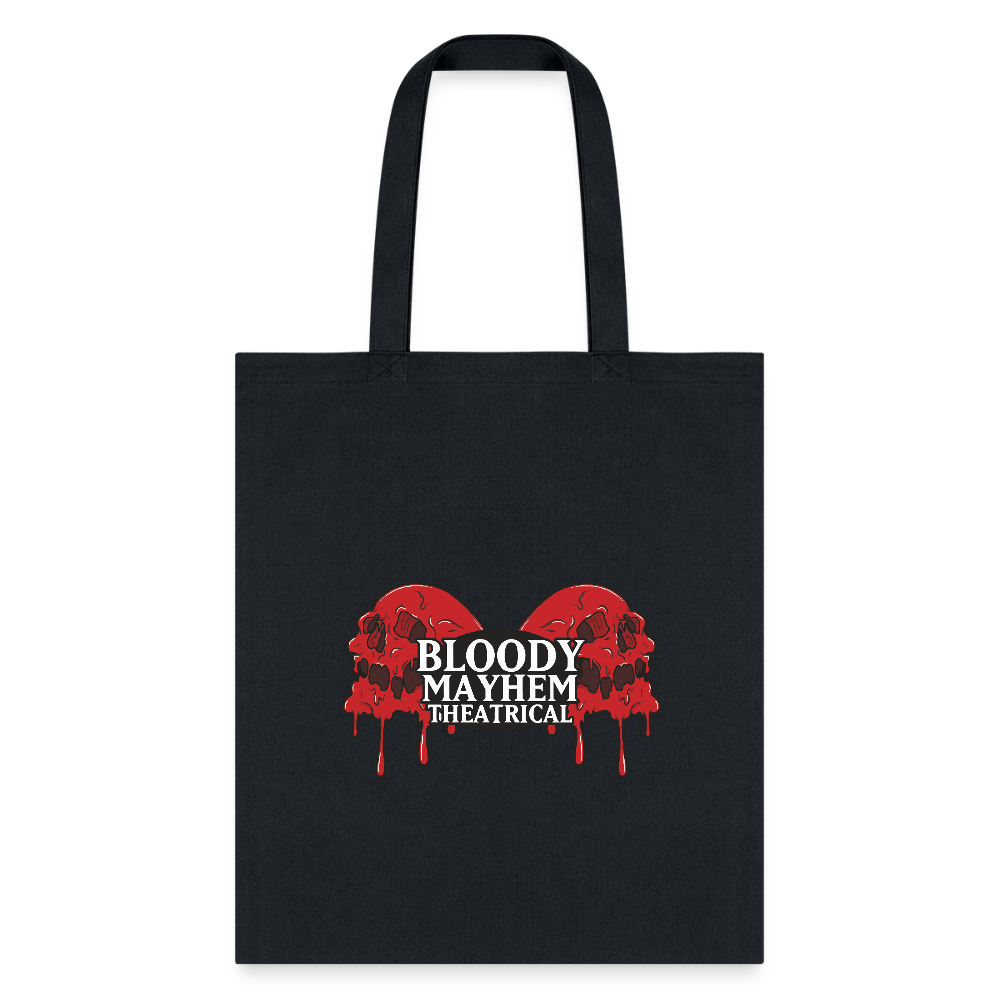 Bloody Mayhem Theatrical Logo Tote Bag - black