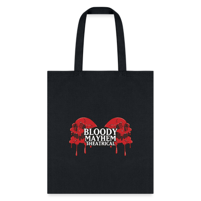 Bloody Mayhem Theatrical Logo Tote Bag - black