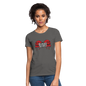 Bloody Mayhem Theatrical Logo Femme T-Shirt - charcoal